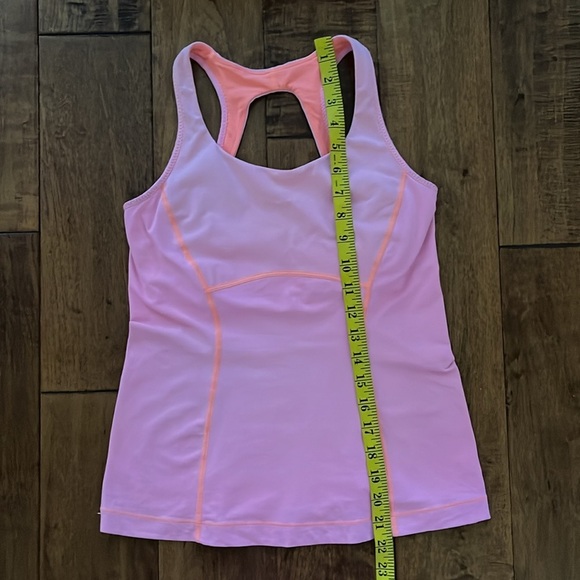 Lululemon Run Pace Pink back mash Size 6 Tank - Picture 6 of 13